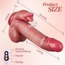 Acmejoy - UPGRADED 10.43 In Longer Licking Heating Thrusting Swinging Lifelike Dildo