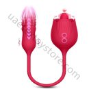 Thrusting Licking Sucking Rose Vibrator