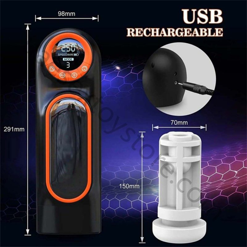 UAE-Automatic 3 in1 Masturbator Blowjob Sucking Masturbation Cup - Image 5