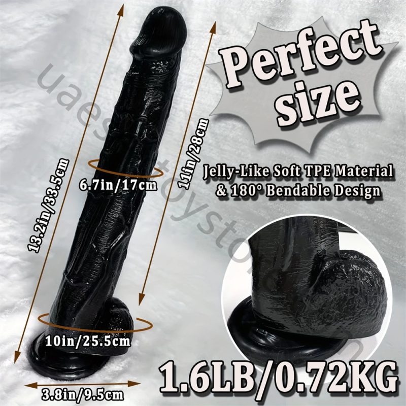 Realistic 13 Inch Huge Big Dildo Suction Cup Penis G-spot Sex Toy women Men - Image 5