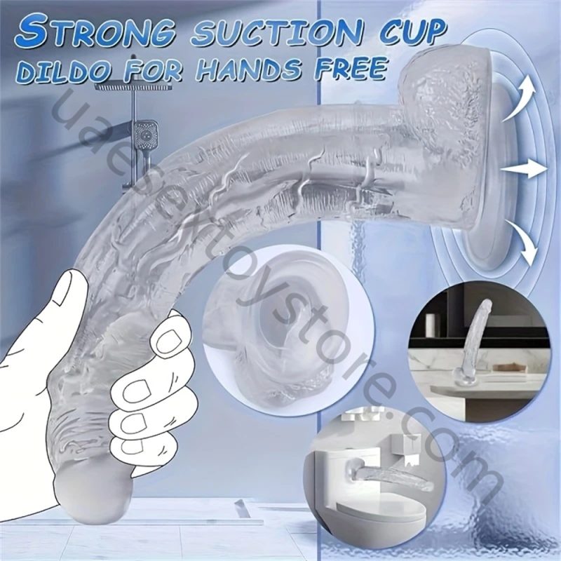 Realistic 13 Inch Huge Big Dildo Suction Cup Penis G-spot Sex Toy women Men - Image 4