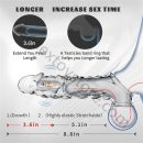 Enhancer Sleeve Cock Vibrator Ring BIGGER Penis Extender Girth Condom Reusable