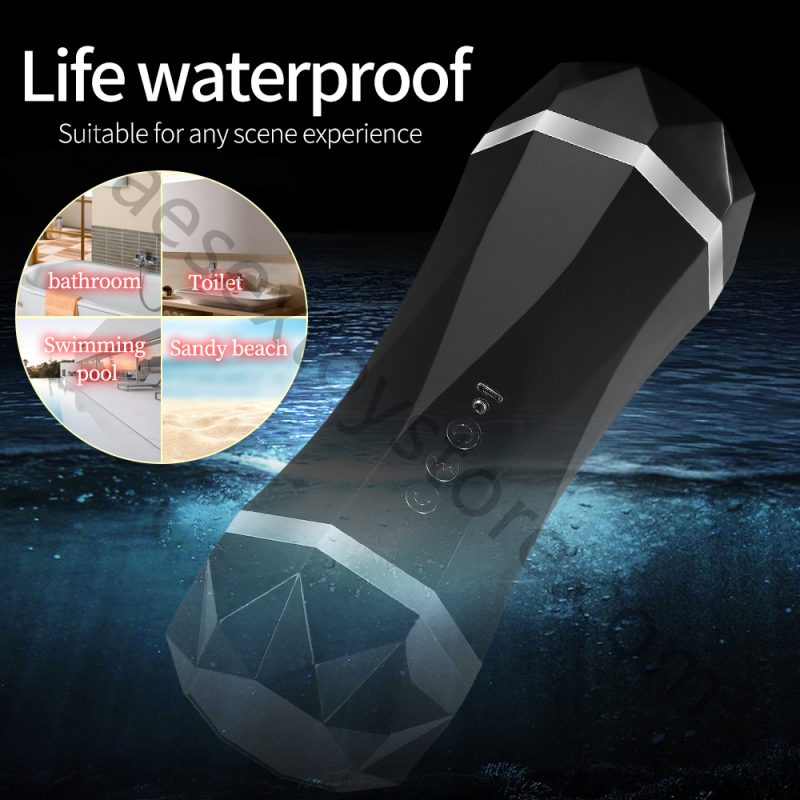 UAE-Voice Interaction Double Head Vibrator Masturbation Cup Male Men - Image 4