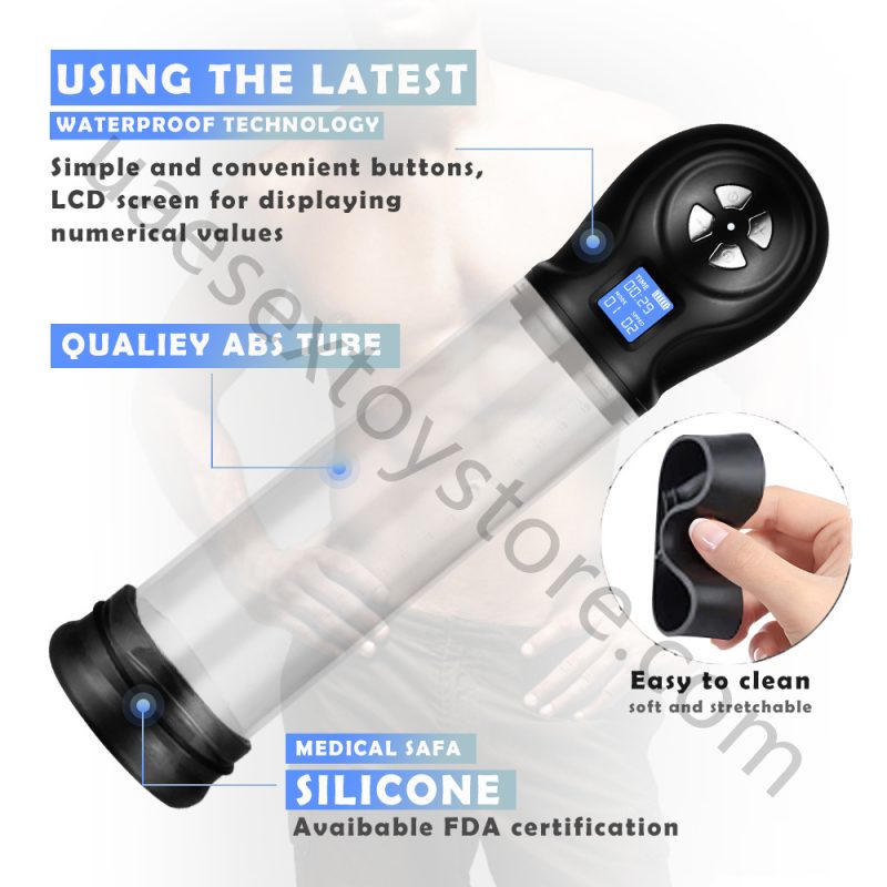 Dubai Sex Toys - Electric Vacuum Penis Pump for Men - Image 3