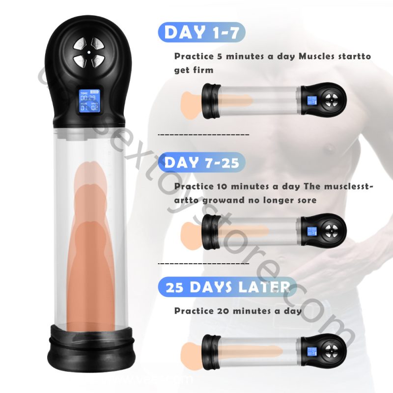 Dubai Sex Toys - Electric Vacuum Penis Pump for Men - Image 2