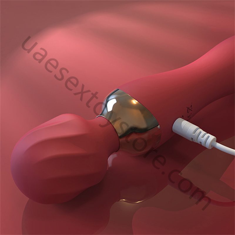 UAE-Electric Handheld Dual Head Vibrator for Women 10 Vibration Patterns USB Rechargeable - Image 5