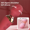 UAE-Electric Handheld Dual Head Vibrator for Women 10 Vibration Patterns USB Rechargeable