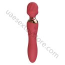 UAE-Electric Handheld Dual Head Vibrator for Women 10 Vibration Patterns USB Rechargeable
