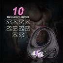 Rechargeable Stretchy Vibrating Cock-Dick-Ring-Penis Enhancer Toy For Men Couple