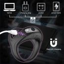 Rechargeable Stretchy Vibrating Cock-Dick-Ring-Penis Enhancer Toy For Men Couple