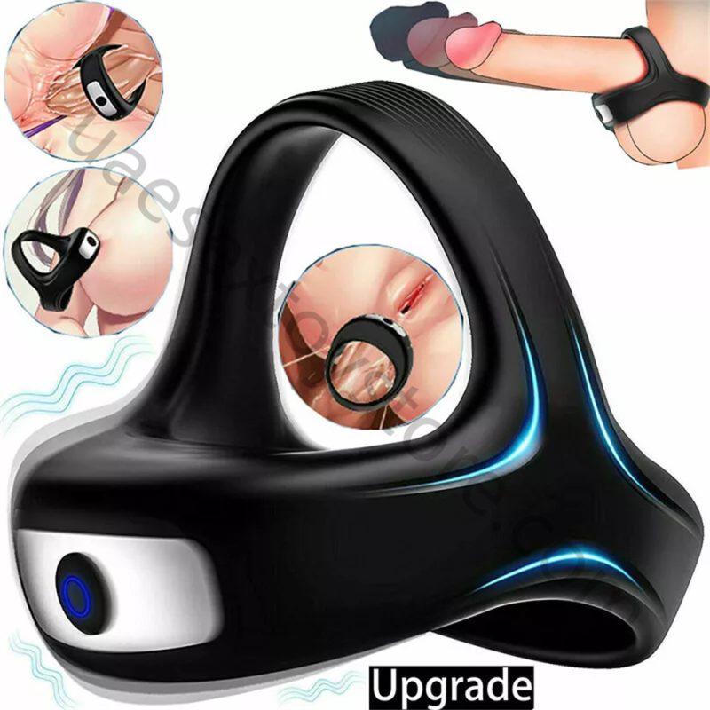 Rechargeable Stretchy Vibrating Cock-Dick-Ring-Penis Enhancer Toy For Men Couple - Image 2