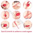 Rose Clit Sucking Lick Vibrator G-spot Thrusting Dildo Bullet Sex Toys for Women