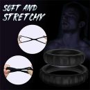 Penis Cock Ring Clit G-spot Stimulator Couple Silicone Dildo Sex Toys For Men US