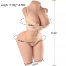 18LB Realistic Sex Doll for Men Male Masturbator Pussy Ass Vagina Anal Adult Toy